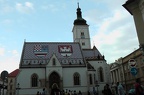 Die wundervolle Sankt Markus Kirche in Zagreb.